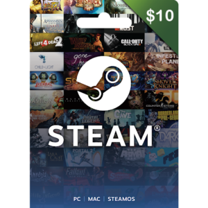 Steam Gift Card $10 (US) – Fast Digital Email Delivery for Steam Wallet